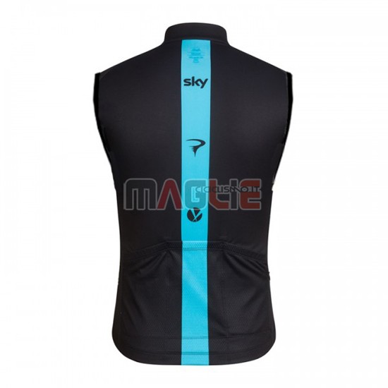 Gilet antivento Sky 2016 nero e blu